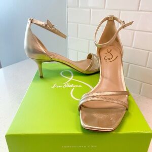 Sam Edelman Peonie Strappy Kitten-Heel Sandal Size 7M